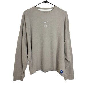 NIKE WOMEN'S UCLA YOGA COLLEGE SWEATSHIRT CREAM SIZE XL NEW